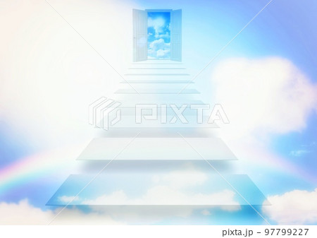 天国への階段の3dイラスト 天国への階段の3dイラスト 97799227