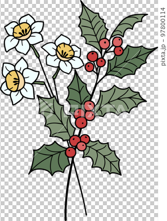 誕生日 花 図 97800114