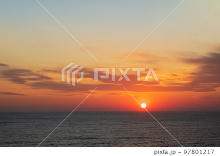 夕暮れの海（西伊豆にて） 97801217