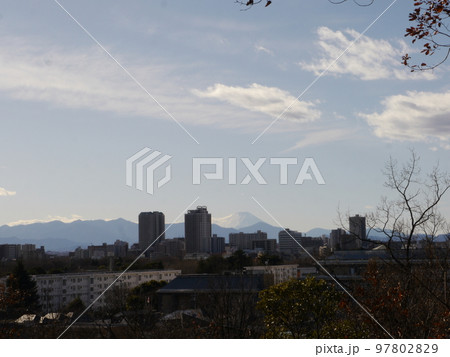 浅間山公園から望む富士山(関東の富士見百景) 浅間山公園から望む富士山(関東の富士見百景) 97802829