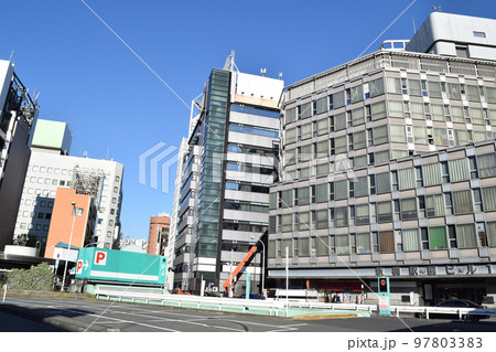 新橋駅汐留口の街並み 新橋駅汐留口の街並み 97803383