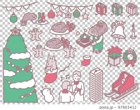 Christmas material feast decoration socks tree 97803412