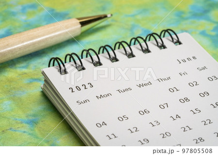 June 2023 - spiral desktop calendar June 2023 - spiral desktop calendar 97805508