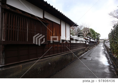 冬の萩城下町 97806436