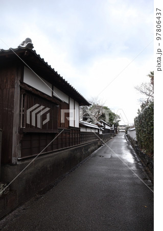 冬の萩城下町 97806437