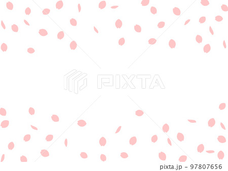 桜花びらフレーム4 97807656