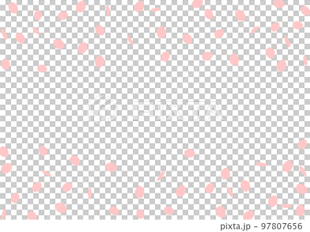 桜花びらフレーム4 97807656