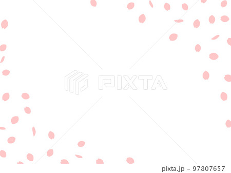 桜花びらフレーム3 97807657