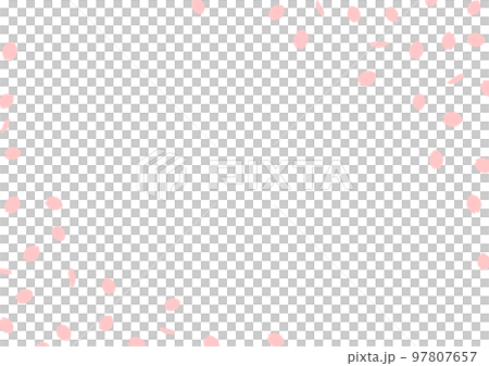 桜花びらフレーム3 97807657