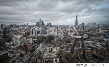 Over the rooftops of London - the famous city from above Over the rooftops of London - the famous city from above 97809546