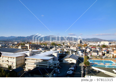 城跡からの眺望・松坂城跡(三重県・松阪市) 城跡からの眺望・松坂城跡(三重県・松阪市) 97811315