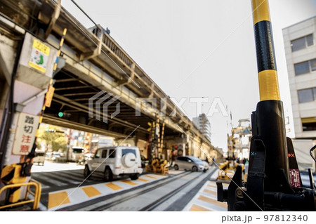 大阪府 梅田貨物線の浄正橋踏切 大阪府 梅田貨物線の浄正橋踏切 97812340
