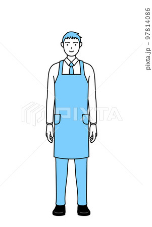 エプロンを着た男性 エプロンを着た男性 97814086