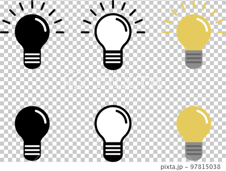 插圖集發光的微型燈泡 97815038