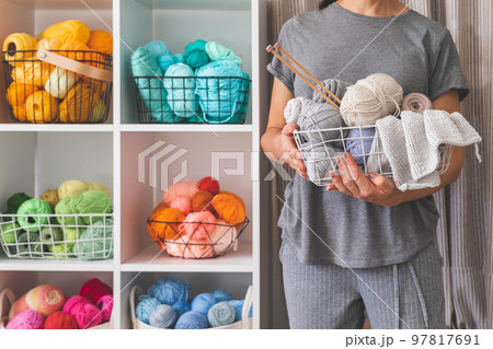 Yarn storage organization textile hobby supplies contemporary cupboard shelves Yarn storage organization textile hobby supplies contemporary cupboard shelves 97817691