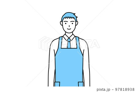 エプロンを着た男性 エプロンを着た男性 97818938