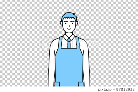 エプロンを着た男性 エプロンを着た男性 97818938