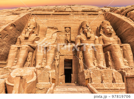 The Great Temple of Ramesses II in Abu Simbel, Aswan, Egypt 97819706