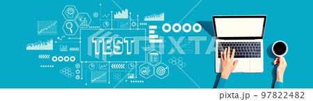 Test theme with person using a laptop 97822482