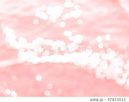 背景素材 水玉模様のリフレクション ピンク系統 背景素材 水玉模様のリフレクション ピンク系統 97823013