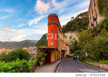 Streets in a touristic town, Sorrento, Italy. 97824166