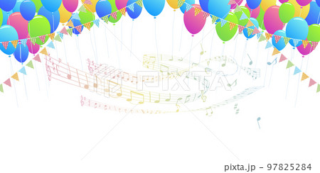風船　フェスティバル　背景素材 97825284