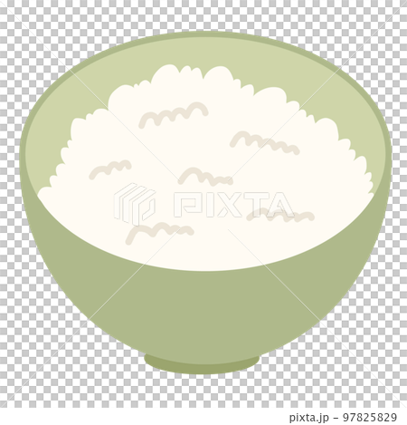Illustration of rice in a bowl Illustration of rice in a bowl 97825829