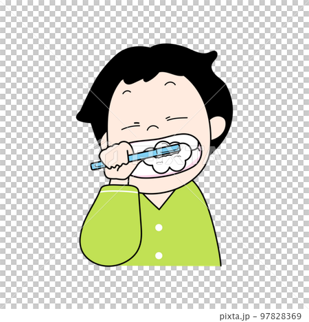 person brushing teeth person brushing teeth 97828369