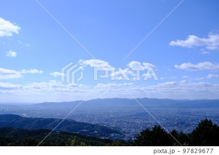 大文字山山頂からの景色(大文字山・京都府京都市左京区)4 大文字山山頂からの景色(大文字山・京都府京都市左京区)4 97829677