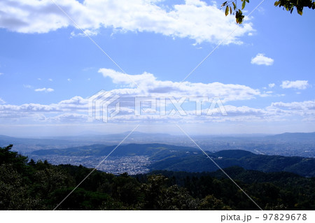 大文字山山頂からの景色(大文字山・京都府京都市左京区)3 大文字山山頂からの景色(大文字山・京都府京都市左京区)3 97829678