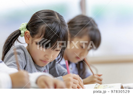 学習塾で学ぶ小学生 学習塾で学ぶ小学生 97830529