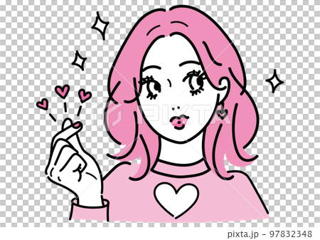 韓国アイドル風の女の子 97832348