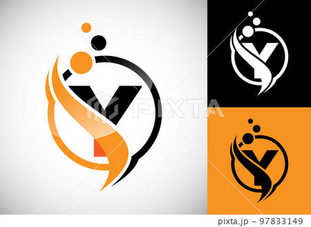 Initial letter Y with the swoosh, biotech logo design concept. Logotype for science technology. Initial letter Y with the swoosh, biotech logo design concept. Logotype for science technology. 97833149