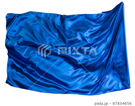 Blue cloth flutters 97834656