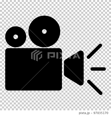 This is an illustration of a movie icon This is an illustration of a movie icon 97835170