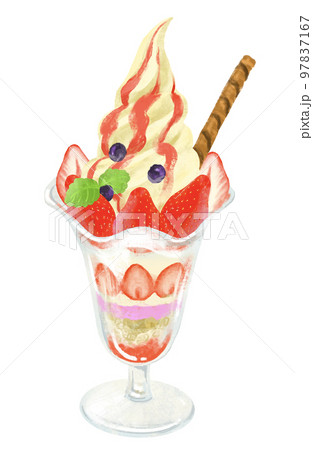 いちごのパフェ　苺 97837167