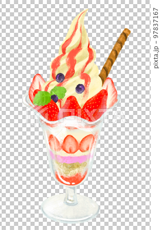 いちごのパフェ　苺 97837167