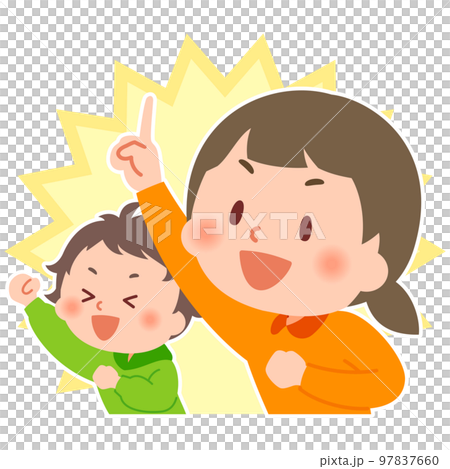 以名列前茅為目標的小學男女生 以名列前茅為目標的小學男女生 97837660