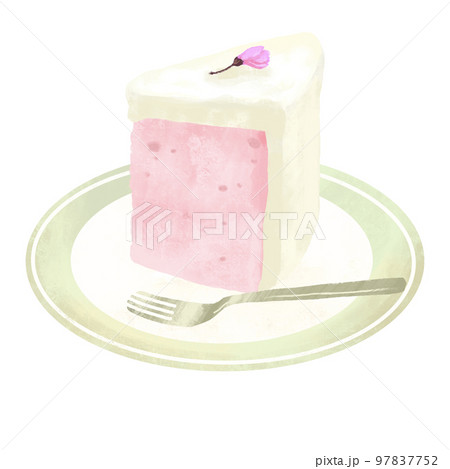 桜スイーツ　シフォンケーキ　桜 97837752