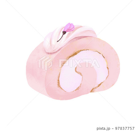 桜スイーツ ロールケーキ 桜 桜スイーツ ロールケーキ 桜 97837757