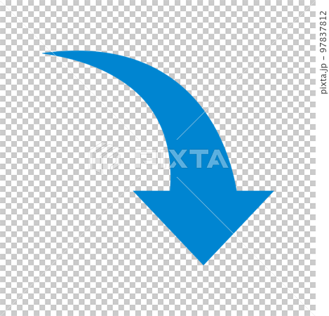 Downward arrow Blue 97837812