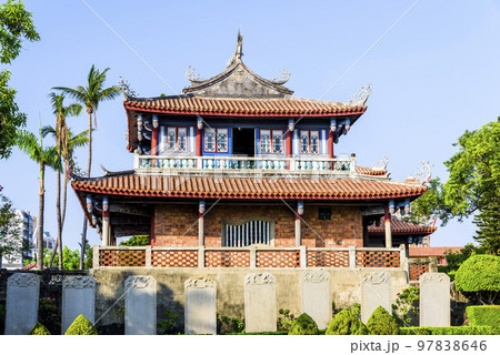 Building view of the Chihkan Tower (Fort Provintia) in Tainan, Taiwan. It is one of the most popular attractions in Tainan. Building view of the Chihkan Tower (Fort Provintia) in Tainan, Taiwan. It is one of the most popular attractions in Tainan. 97838646