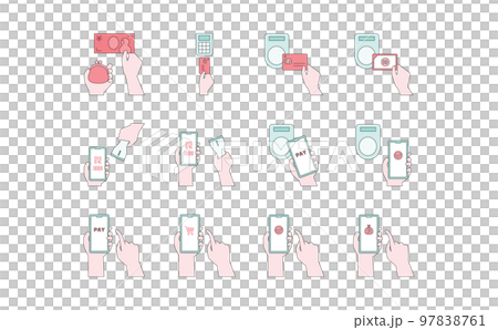 Illustration set 18 about payment and settlement Illustration set 18 about payment and settlement 97838761