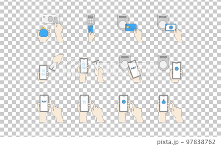 Illustration set 19 about payment and settlement Illustration set 19 about payment and settlement 97838762