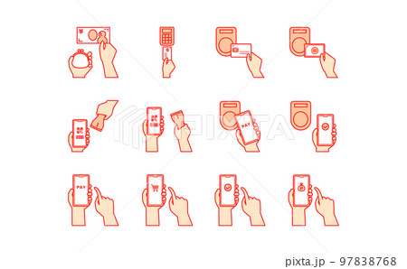 支払い・決済に関するイラストセット15 支払い・決済に関するイラストセット15 97838768
