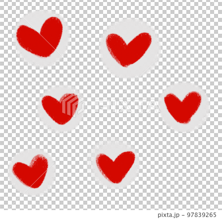 Valentine heart love shape deocration hand drawing illustration element 97839265