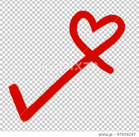 Valentine heart love shape deocration hand drawing illustration element 97839297