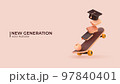 3D - New Generation Concept. Vector illustration 97840401