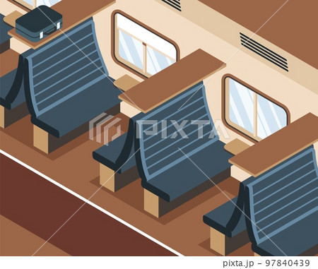 Isometric Train Wagon 97840439