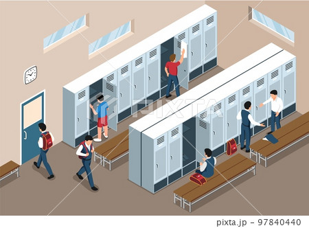 School Dressing Room 97840440